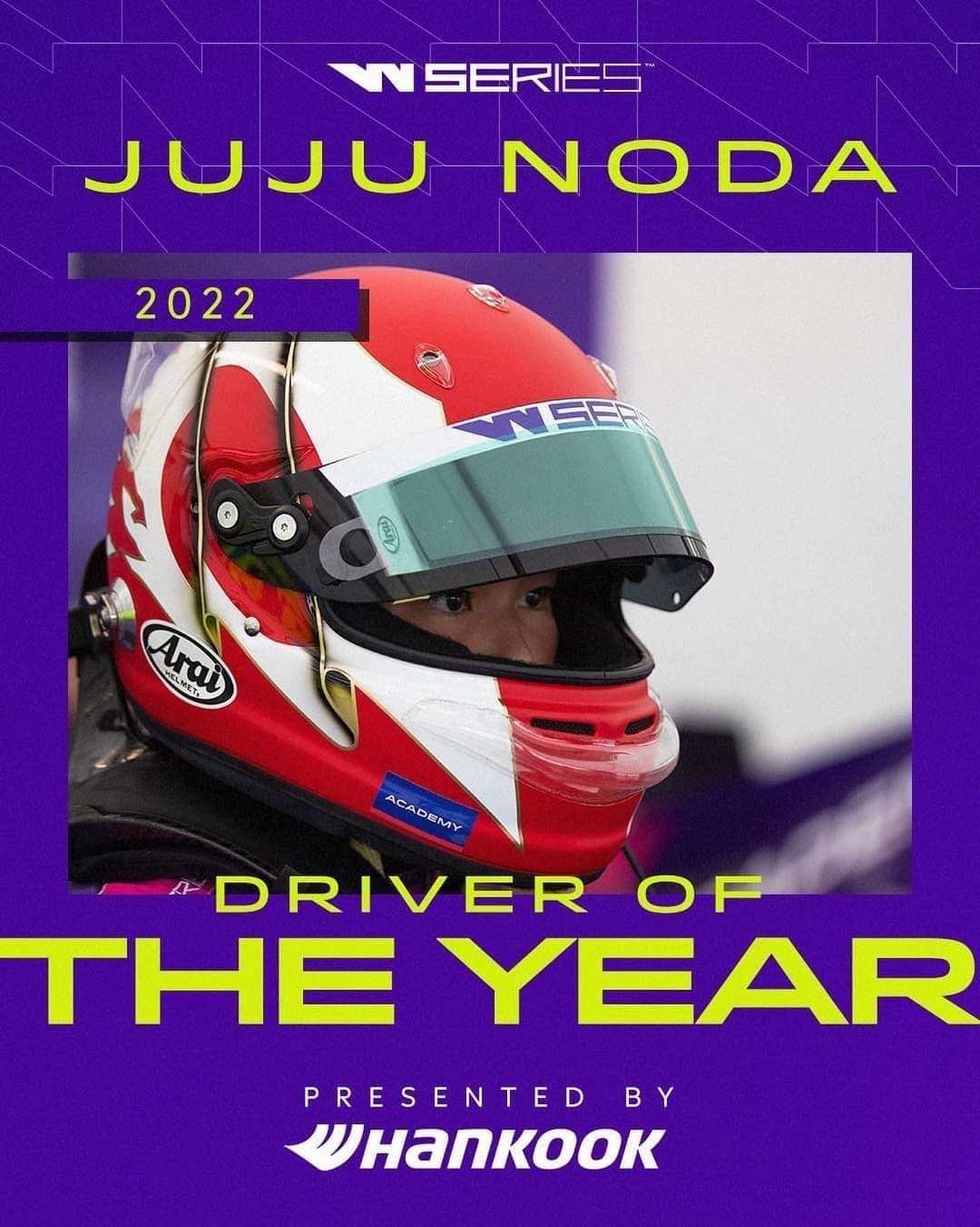 Juju、W Series のDriver of the Yearを受賞！